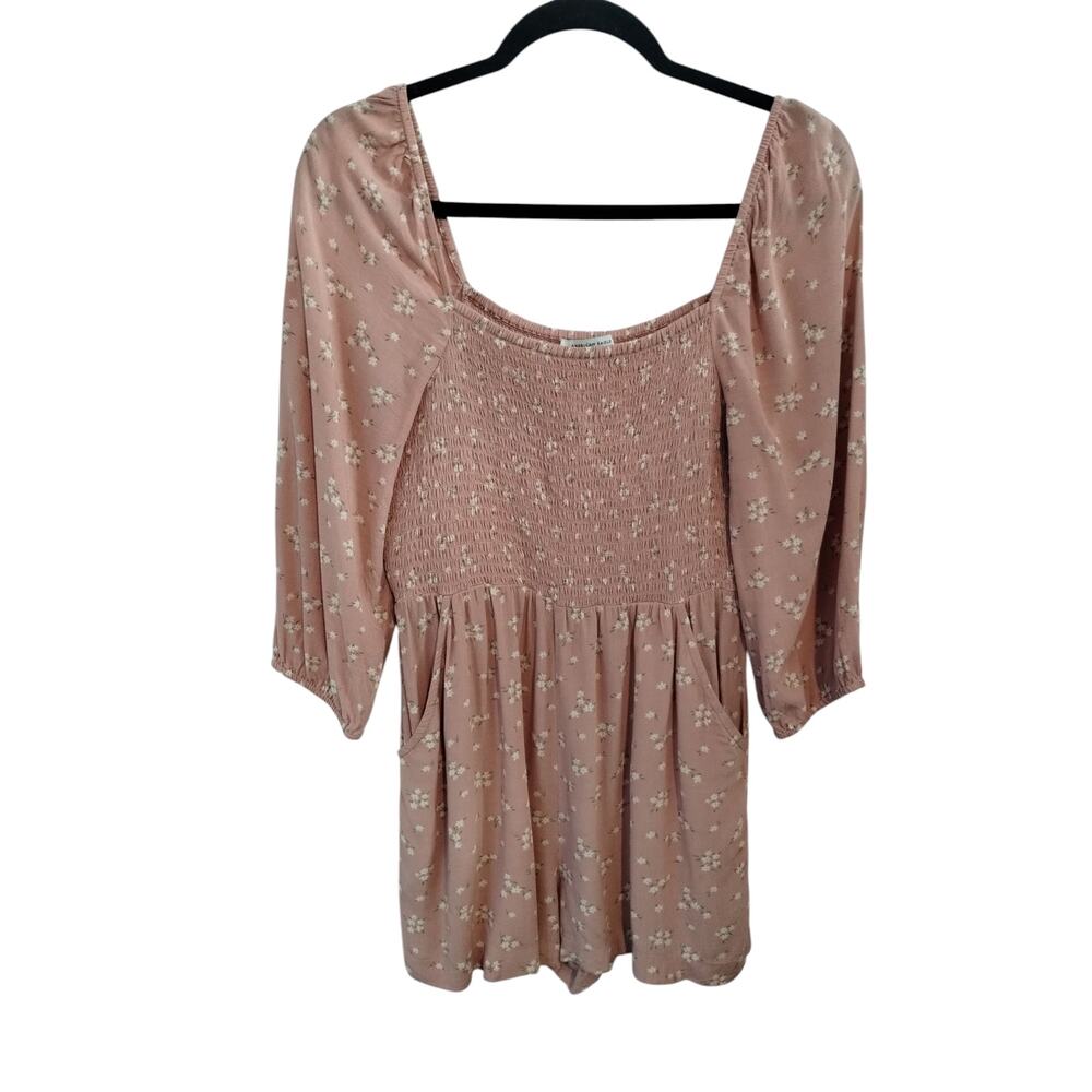 American Eagle Womens size Small‎ Smocked Pocket Dainty Delicate Romantic Romper